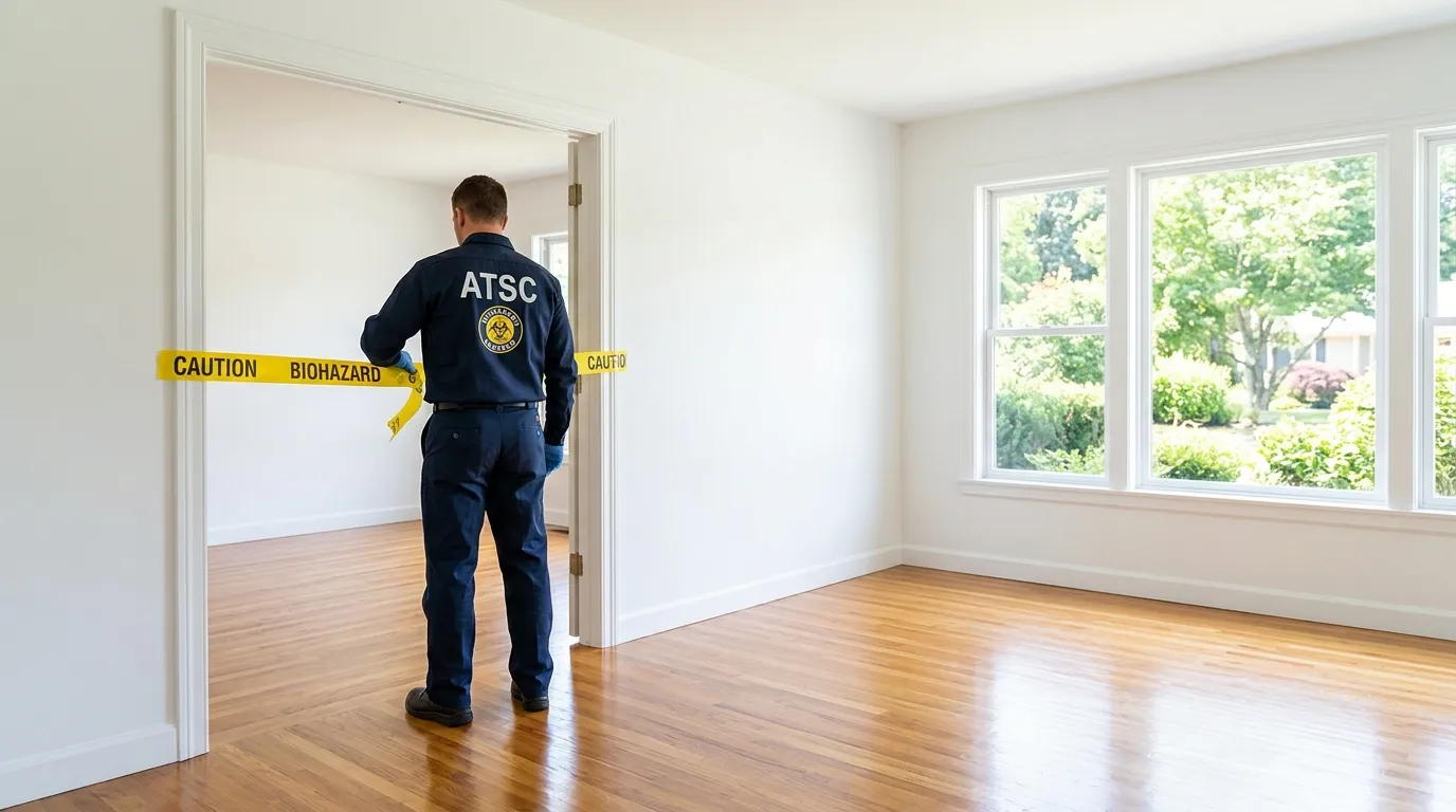 Certified biohazard cleanup crew performing Crime Scene Cleanup in Fair Lawn